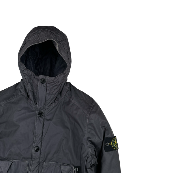 Stone Island 2014 Navy Mussola Gommata Padded Jacket - Medium