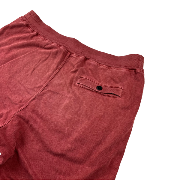 Stone Island Burgundy Red Cotton Shorts - Large