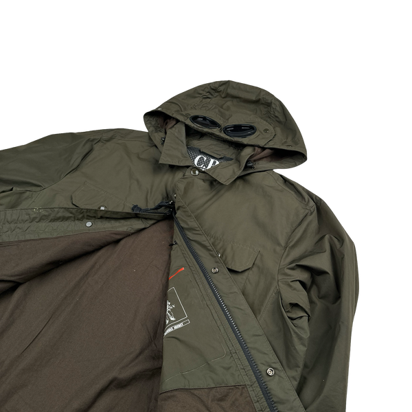 CP Company Khaki Micro M Goggle Jacket - XXL