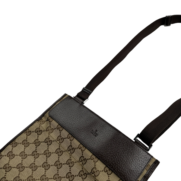 Gucci Monogram Leather Side Bag