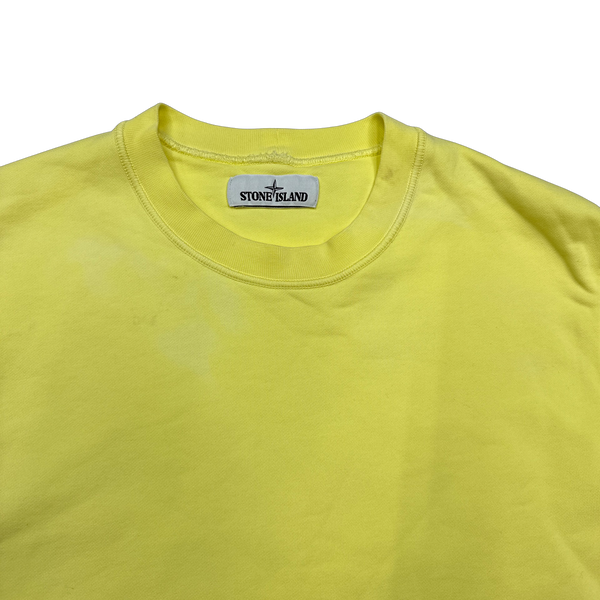 Stone Island 2020 Yellow Cotton Sweatshirt - Medium