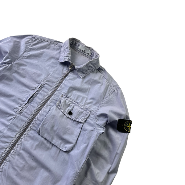 Stone Island 2019 Lilac Cotton Overshirt - Small