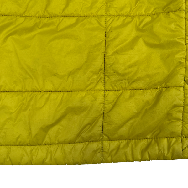 Stone Island 2019 Yellow Garment Dyed Quilted Micro Yarn Bomber Jacket - Small