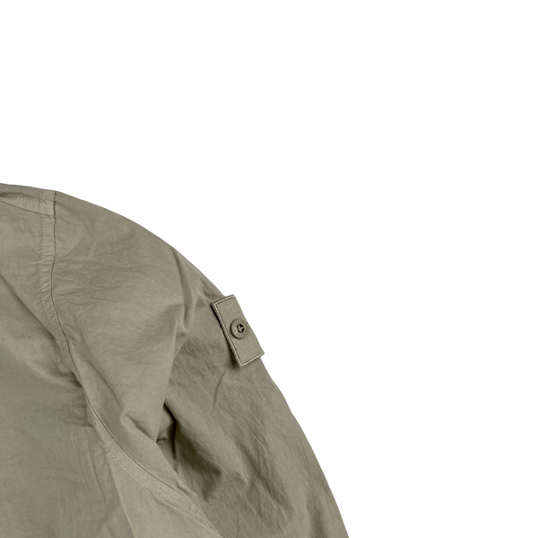 Stone Island 2019 Tan Ghost Piece Cotton Resin Pullover Jumper - XL