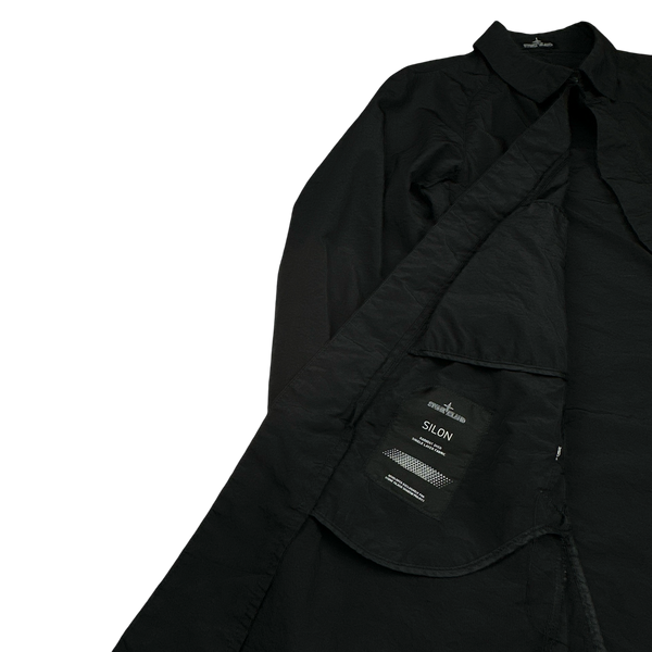 Stone Island 2016 Silon Long Collared Nylon Jacket - Large