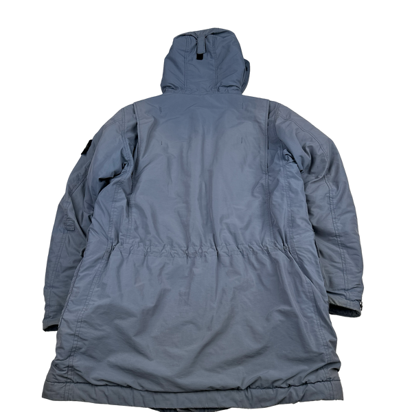 Stone Island Light Blue 2019 Micro Reps Primaloft Parka Jacket - Medium
