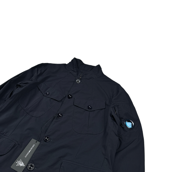 CP Company x Armani Lens Viewer DyShell Buttoned Stretch Jacket - XL