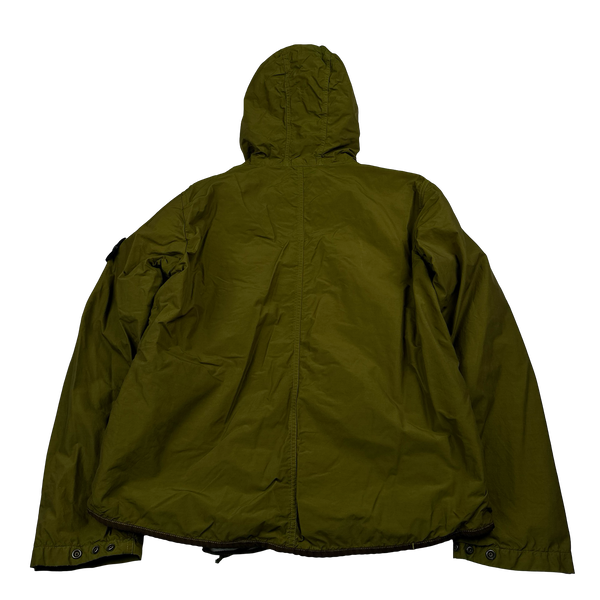 Stone Island 2010 Green Garment Dyed Multi Pocket Jacket - Large