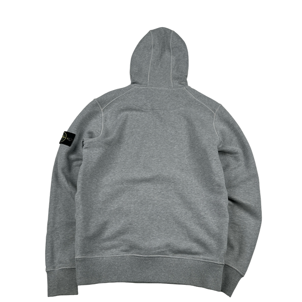 Stone Island 2020 Grey Cotton Pullover Hoodie - Small