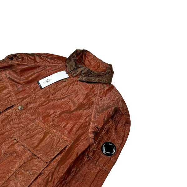 CP Company Red Garment Dyed Nylon Kan D Shell Jacket - Small
