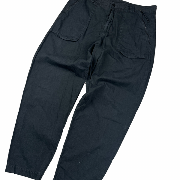 CP Company Washed Black Relaxed Fit Trousers - 3XL