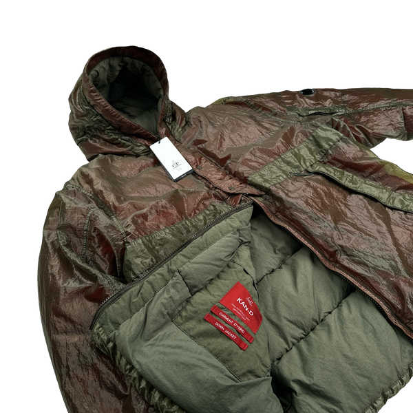 CP Company Burgundy Kan D Down Filled Jacket - XL