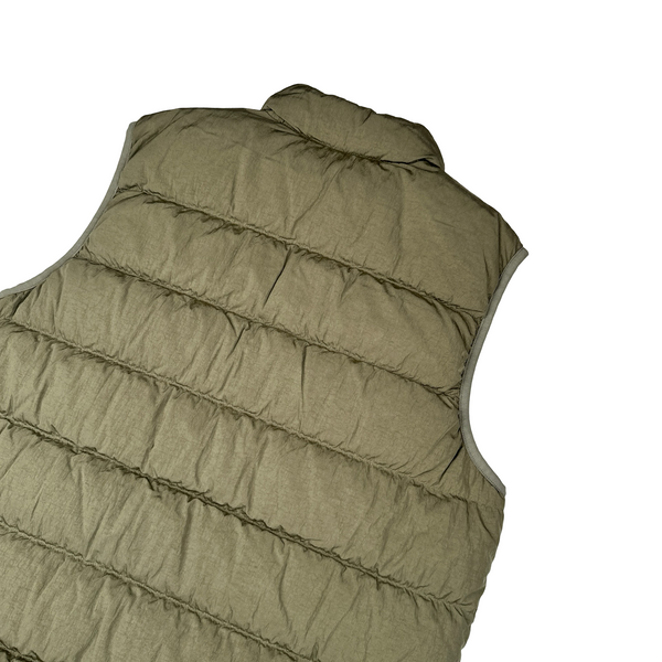 CP Company Khaki ECO CHROME-R Down Filled Puffer Gilet Jacket - Medium