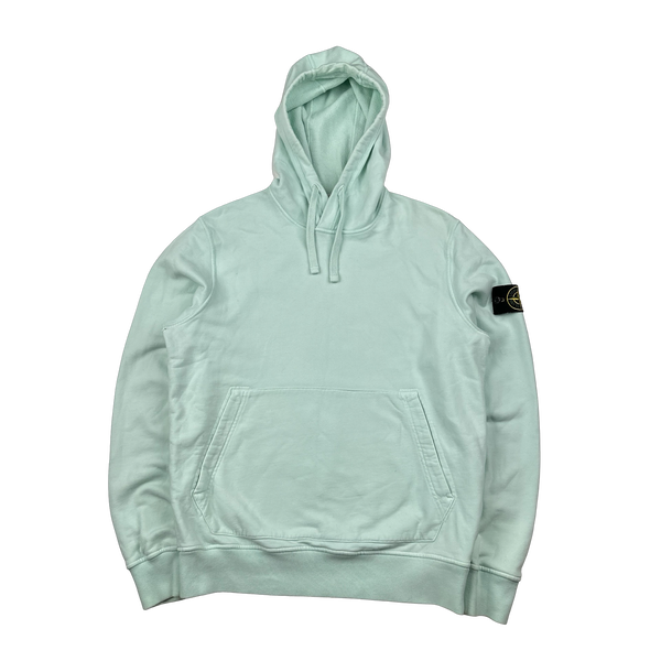 Stone Island 2022 Mint Pullover Cotton Hoodie - Large