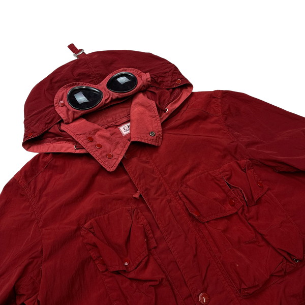 CP Company Red Goggle Multi Pocket Jacket - Large