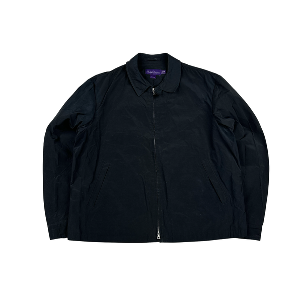 Ralph Lauren Purple Label Black Heavyweight Waterproof Jacket- XL