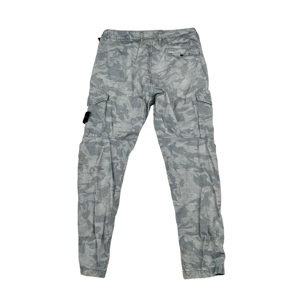 Stone Island 2020 Big Loom Camo RE T Cargo Trousers - 31"