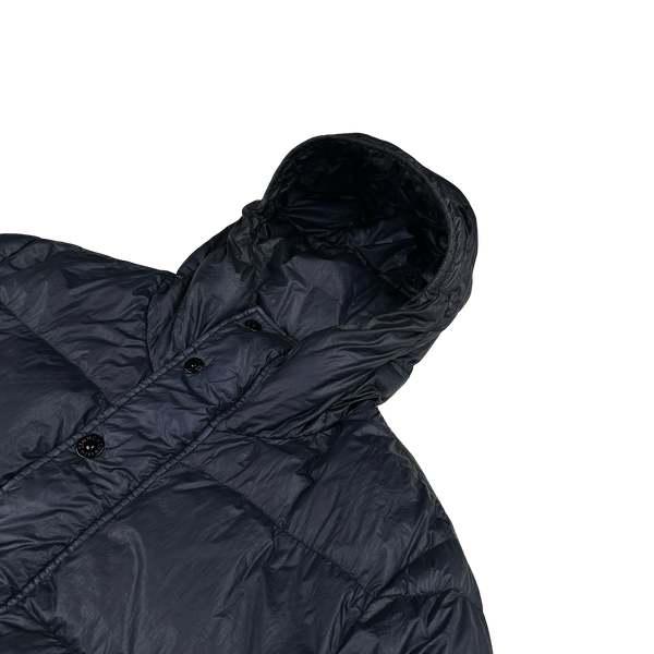Stone Island 2012 Navy Garment Dyed Puffer Jacket - Large