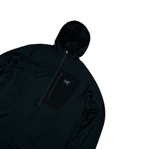 Arcteryx Black Balaclava Stretch Hoodie - Large