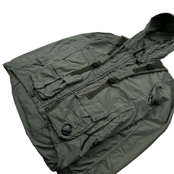 CP Company Green Cargo Reversible Double Lens Viewer Jacket - Large