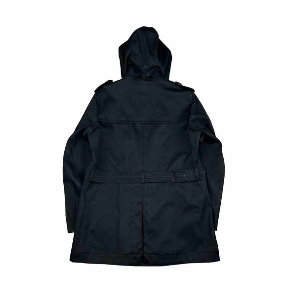 Salvatore Ferragamo Navy Trench Coat Jacket - Large