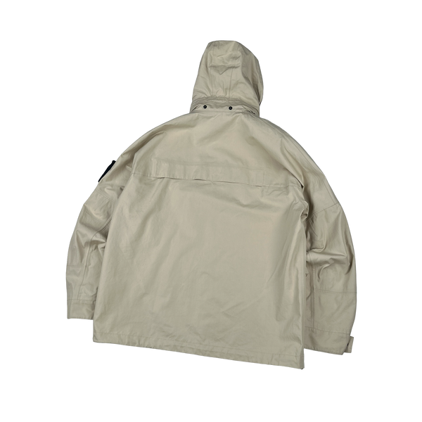 Stone Island 2024 Beige O-Ventile Ghost Zipped Hooded Multi Pocket Jacket - XL