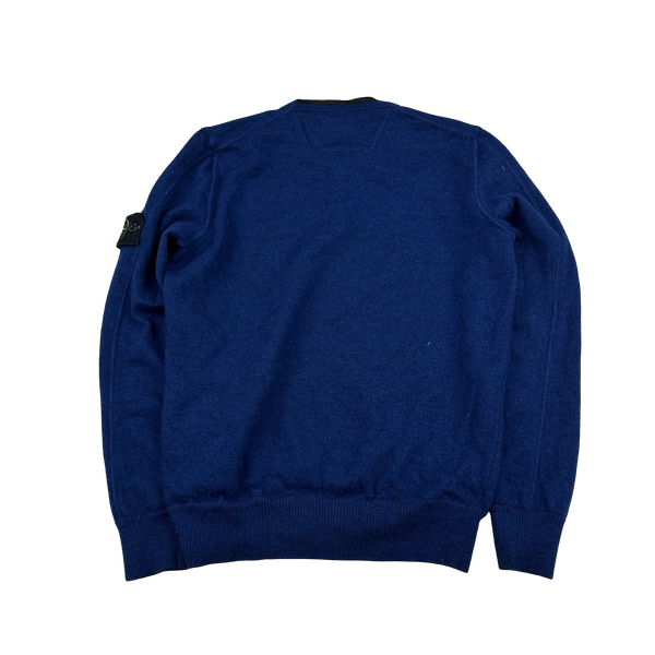 Stone Island 2015 Blue Crewneck Knit Jumper - XS