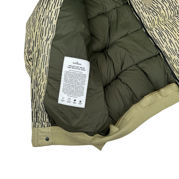 Stone Island 2021 Rain Camo Watro Reflective Down Puffer Jacket - XL