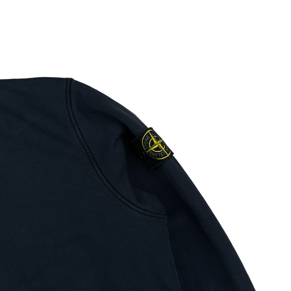 Stone Island 2021 Navy Cotton Sweatshirt - Small