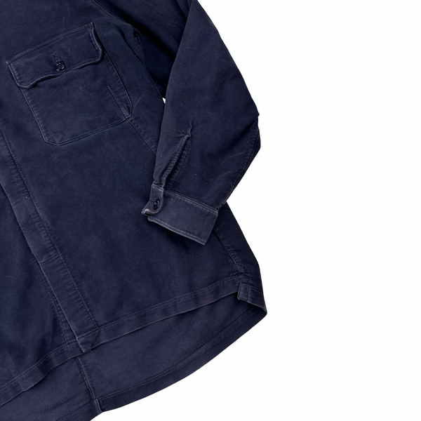 Stone Island Vintage 1998 Moleskin Cotton Overshirt - Large