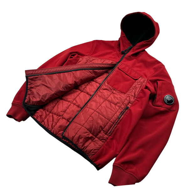 CP Company Red Hybrid Soft Shell Jacket - Age 14