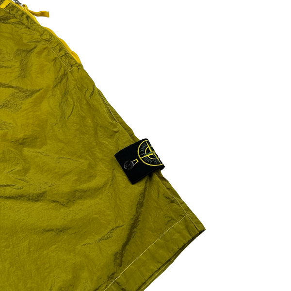 Stone Island 2023 Yellow Nylon Metal Econyl Shorts - Medium