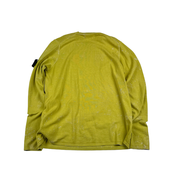 Stone Island 2022 Yellow Tie Dye Soft Knit - Medium
