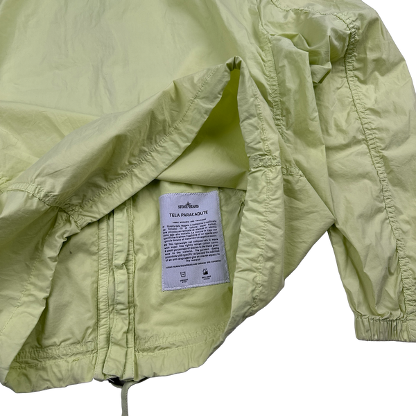 Stone Island 2017 Yellow Tela Paracadute Hooded Jacket - Medium