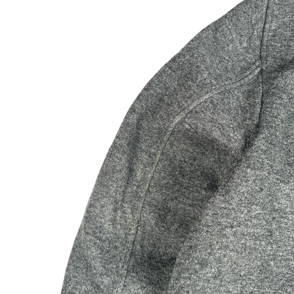 Burberry Grey Wool Nova Check Collar Lined Jacket - XL