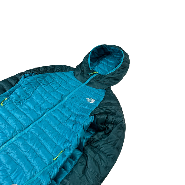 North Face Blue 800 Pro Down Hooded Puffer Jacket - XS