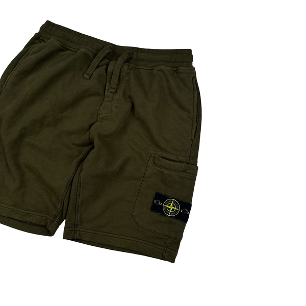 Stone Island 2023 Khaki Cotton Cargo Shorts - Large
