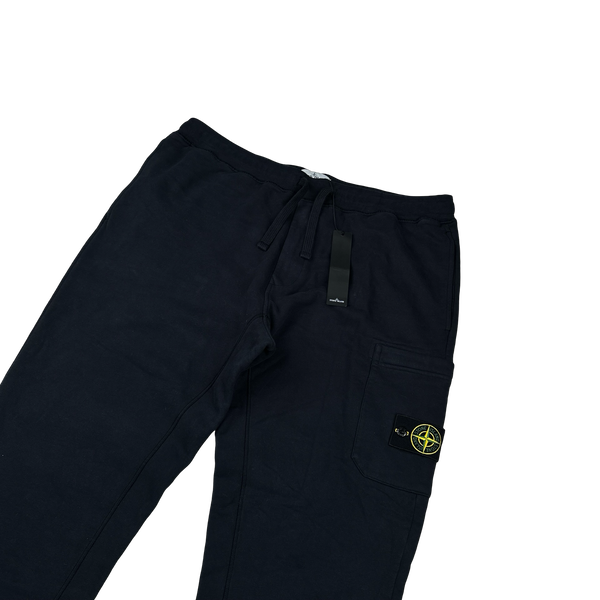 Stone Island 2021 Navy Thick Cotton Joggers - 3XL