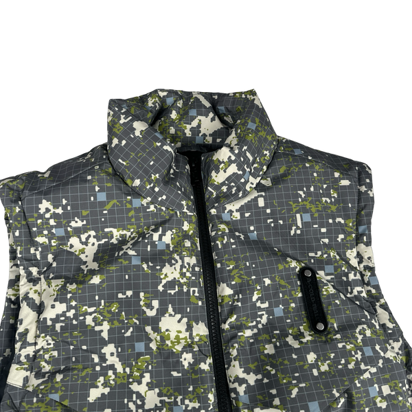 A Cold Wall Down Filled Abstract Patterned Gilet Coat - Small