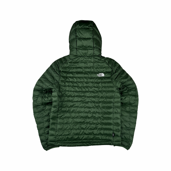 North Face Circular Design Green Down Filled Puffer Jacket - Small
