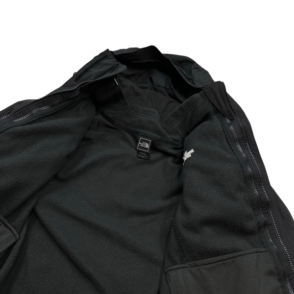 North Face 2 In 1 Black Hyvent Jacket - Small