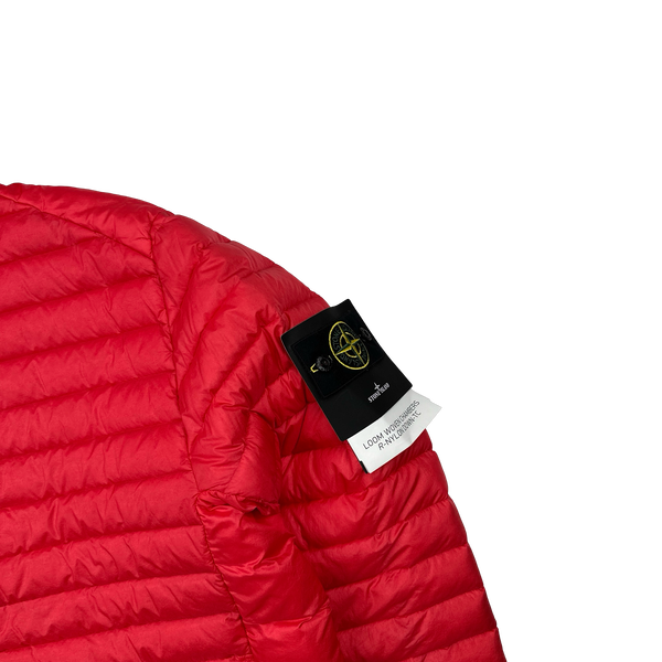 Stone Island 2022 Red Loom Woven R Nylon Down TC Puffer - XL