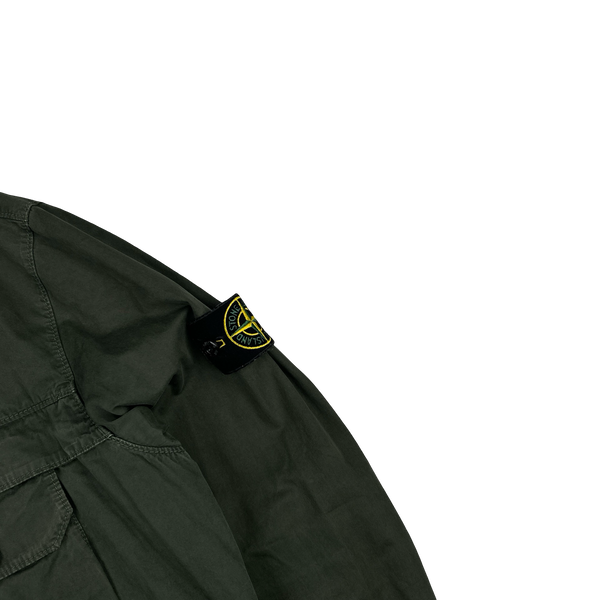 Stone Island 2020 Green Zipped Chest Pocket Overshirt - Medium