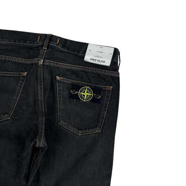 Stone Island 2012 Black RE T Relaxed Jeans - Small