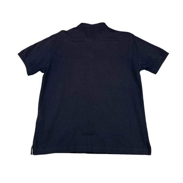 Stone Island 2020 Navy Polo Patch Shirt - Large