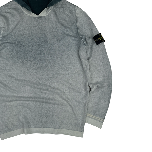 Stone Island Hand Sprayed Pullover Hoodie - Large