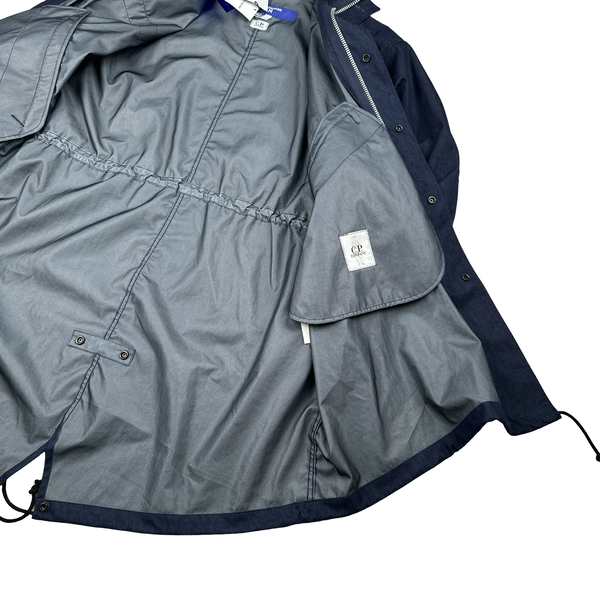 CP Company X Junya Watanabe Navy Explorer Nylon Denim Colour Jacket - Medium
