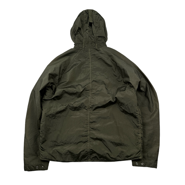 Stone Island 2019 Khaki Nylon Metal Watro Ripstop Zipped Jacket - Medium