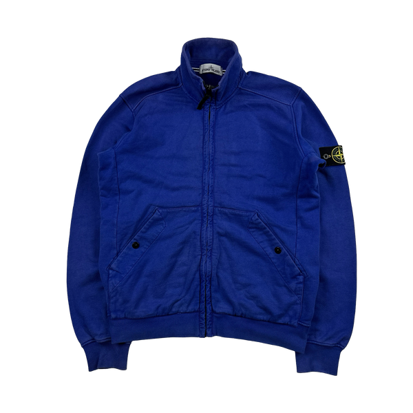 Stone Island 2015 Blue Cotton Zipped Track Top - Large