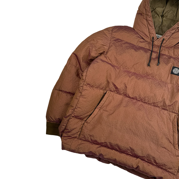 Stone Island 2020 Rust Orange Poly Colour Frame Down TC Jacket - XL
